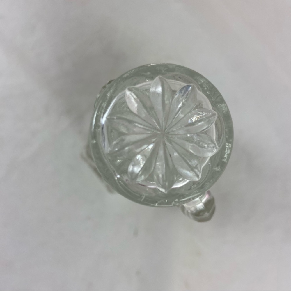 Anchor Hocking Vtg Star of David Glass Oil Vinegar Cruet Set w/ Stopper 7.5” T - Picture 8 of 13